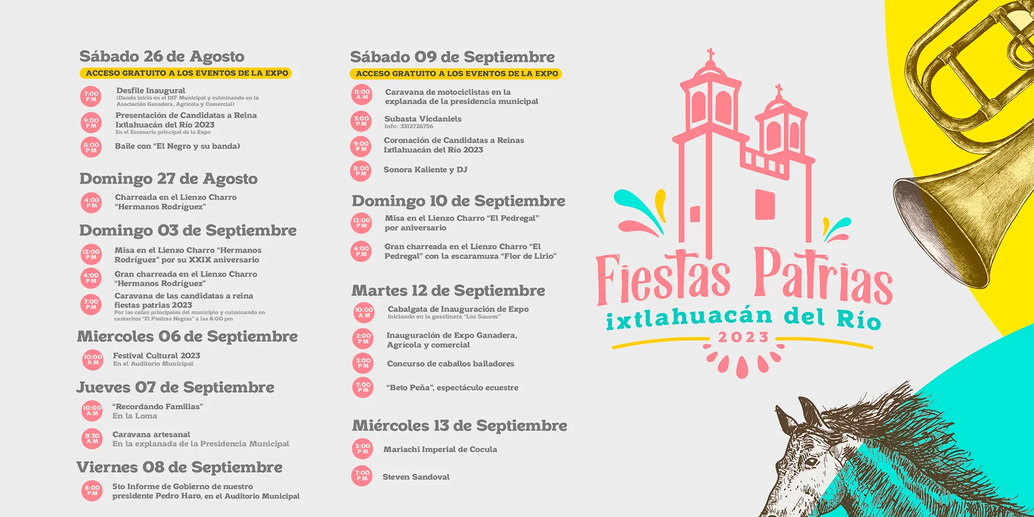 programa fiestas patrias ixtlahuacan 2023